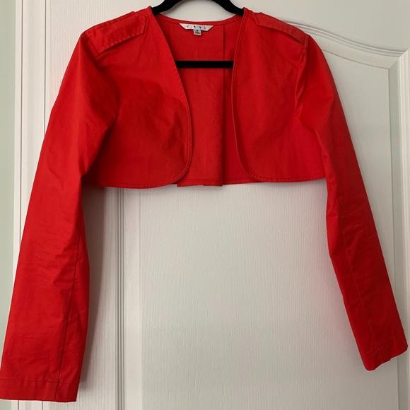CAbi red convertible trench coat - Picture 6 of 8